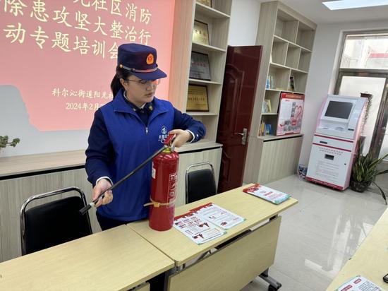 2024.3.1消防宣传进社区 筑牢安全“防火墙”1